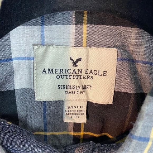 American Eagle Classic Fit Seriously Soft Shirt Sz Small - Picture 13 of 14